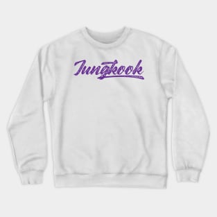 Jungkook baseball typography Crewneck Sweatshirt